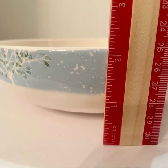 Pier 1  Xmas Village Scenes 8” Bowls Toy Store Christmas Ironstone Set of 2 - Picture 8 of 9